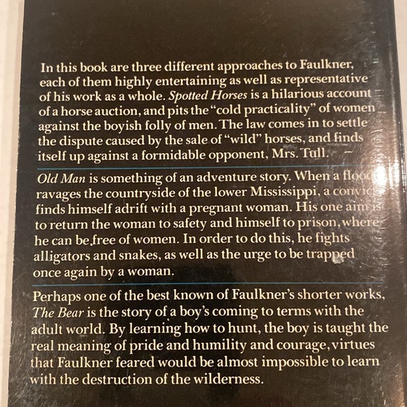 “Three Famous Short Novels by William Faulkner,” Paperback - Picture 2 of 2